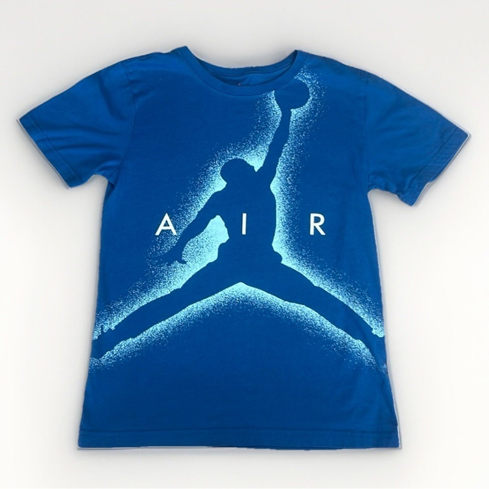 Air Jordan Short Sleeve Top Blue Sz L